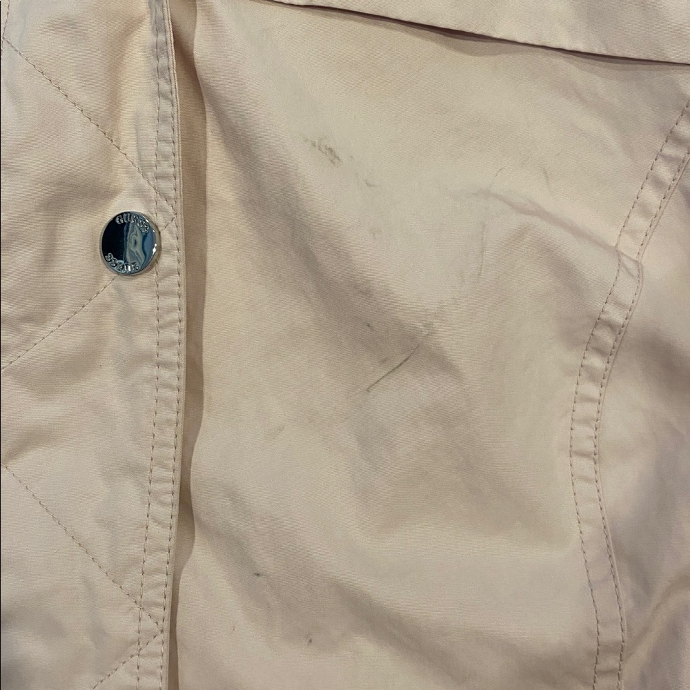 Guess Pink Short Trench Coat - Picture 3 of 3